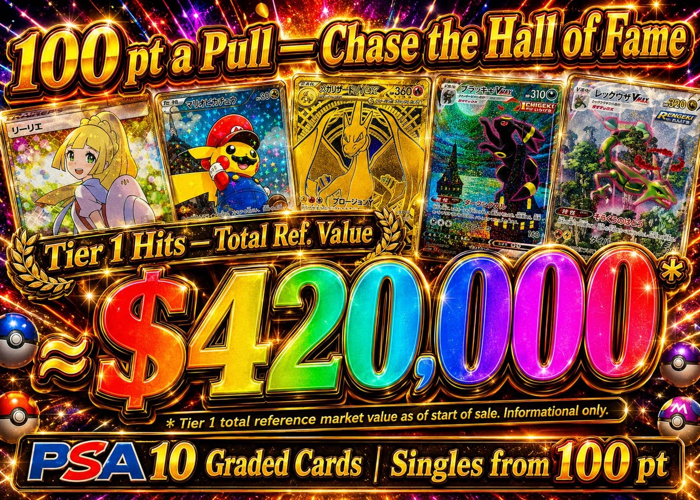 Pokémon PSA 10 Grail Card Gacha